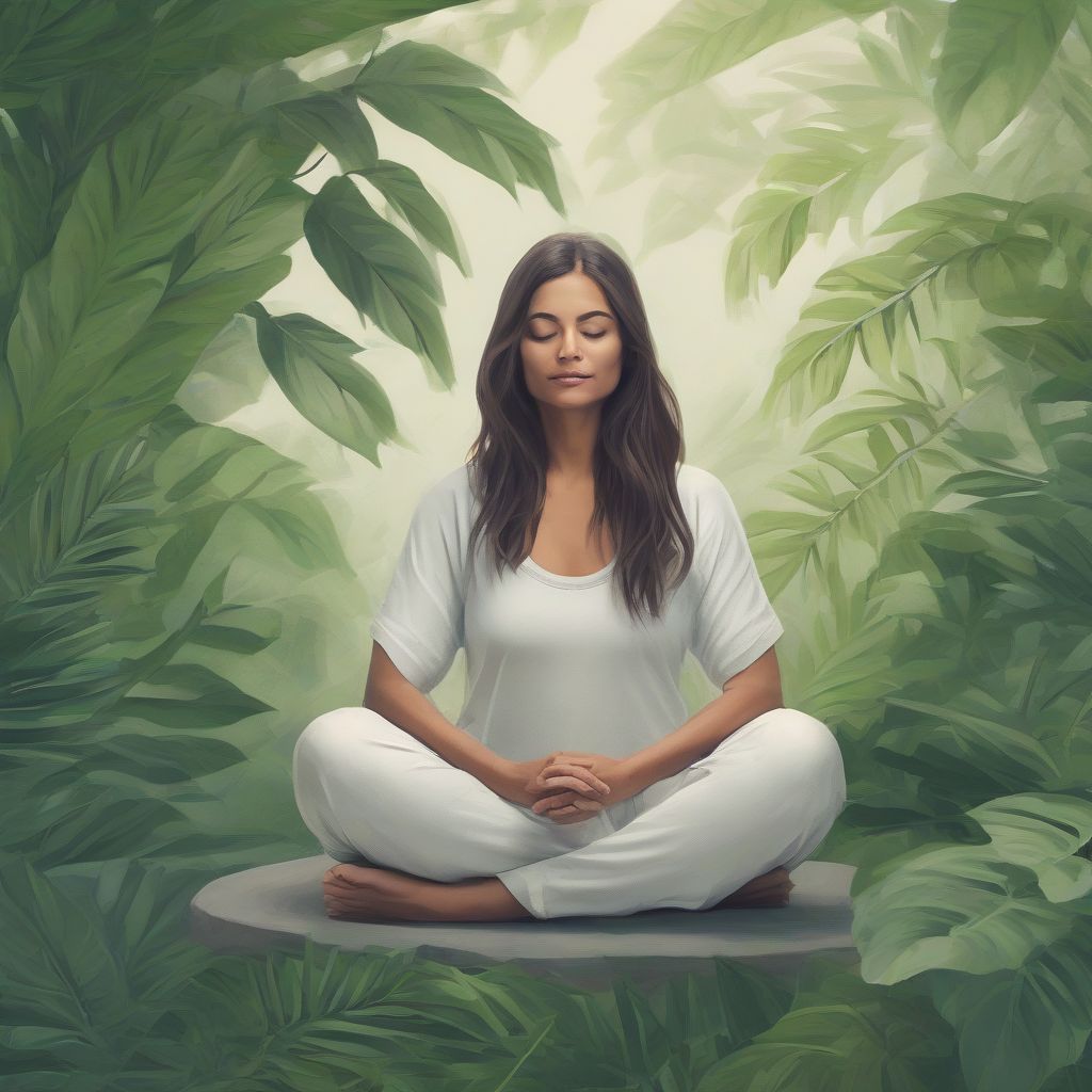 Mindful Woman Meditating